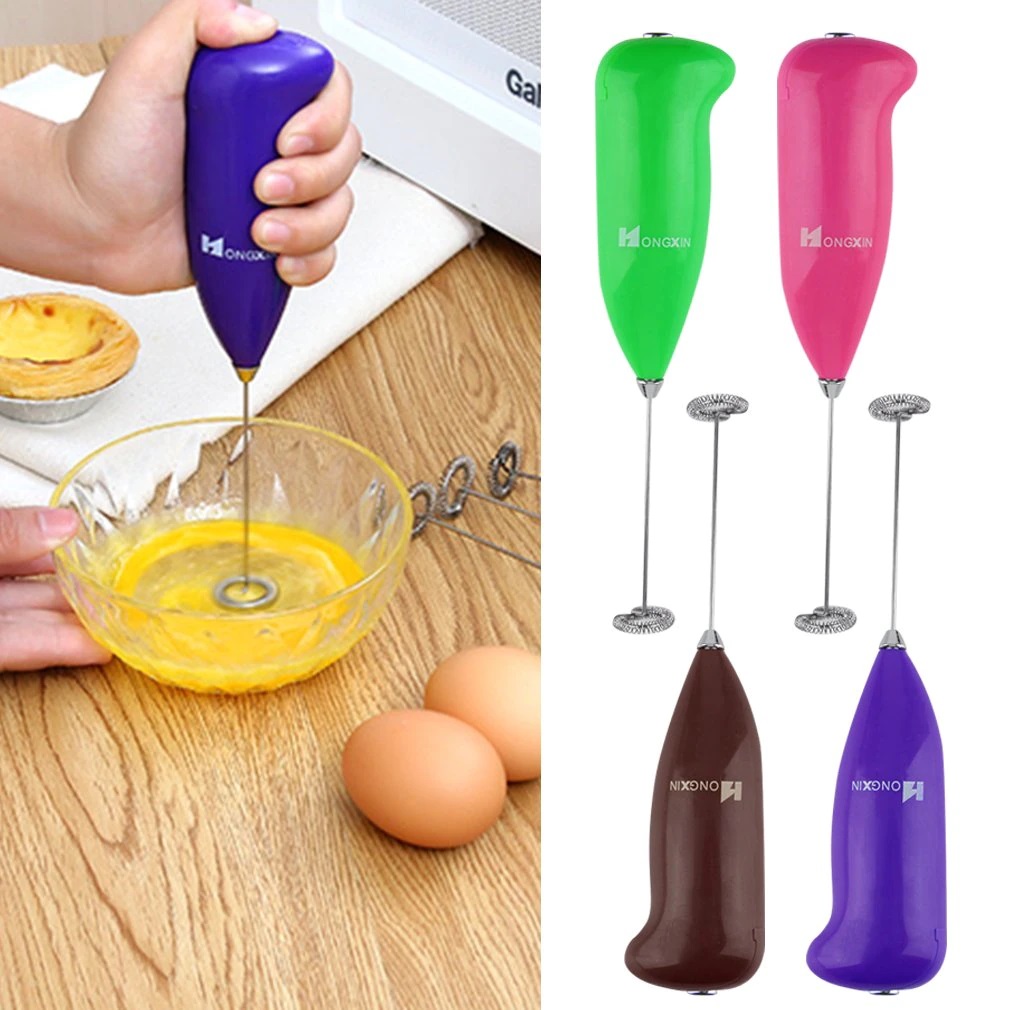 Mini Milk Frother Electric Egg Beater Hand Shake Whisk Mixer Coffee Tool  Kitchen