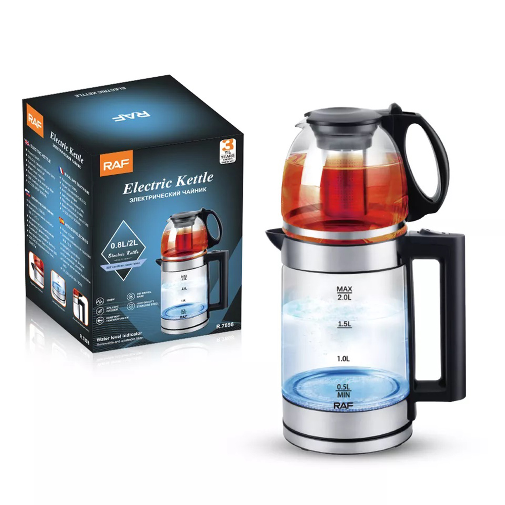 2L Electric Kettle Stainless Steel 1500W Household Kitchen