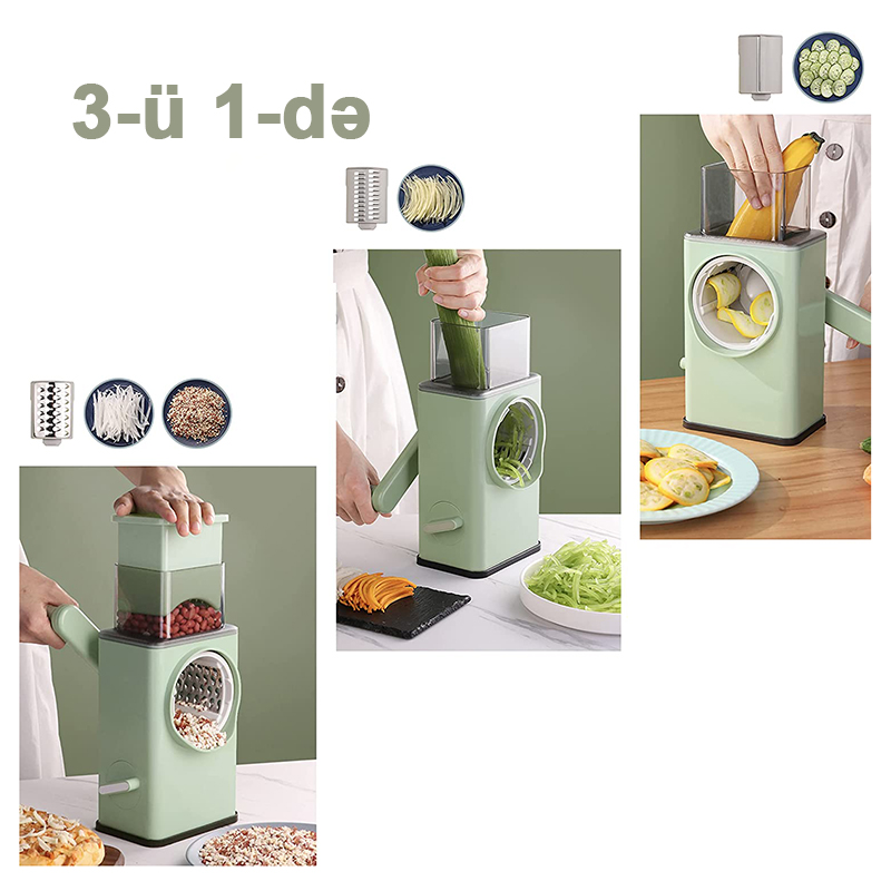 Dropship 3-in-1 Manual Food Chopper For Vegetable Fruits Nuts