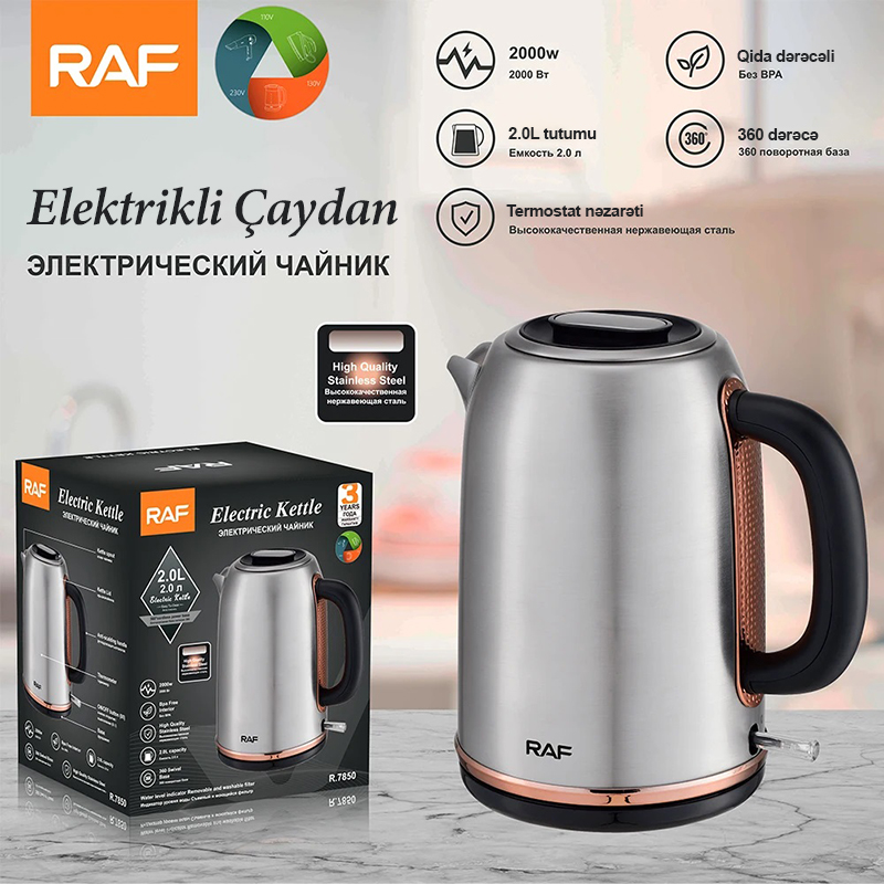 Stainless Steel Electric Kettle 2L electric kettle heater water