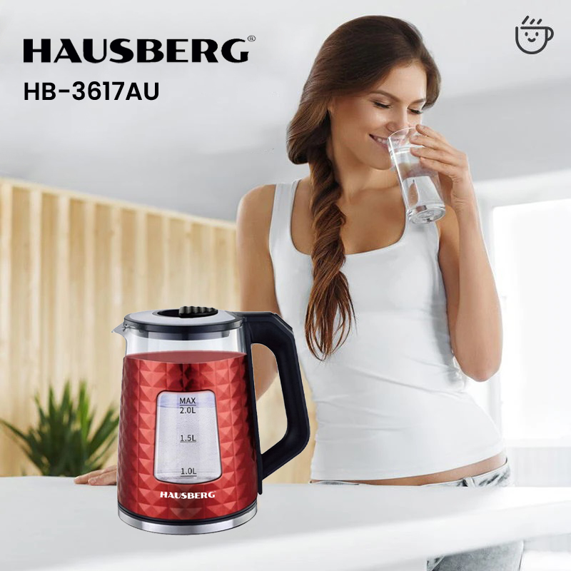 Hausberg Bouilloire Rouge 2L HB-3618RS