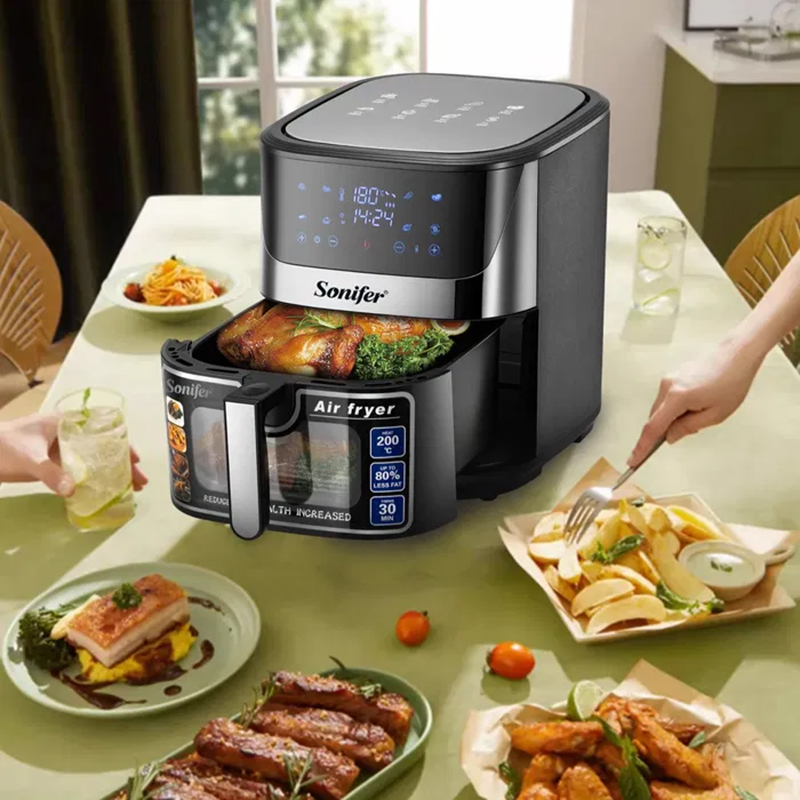 SONIFER SF-1034 RAF Multi-function Touch Screen Electric Fryer Airfryer ...