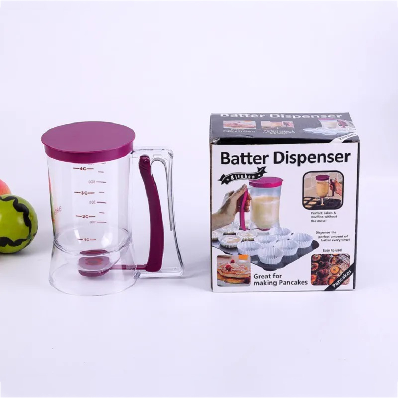 Dough Dispenser Squeeze Bottle With Lid And Scale Dough Mixer For Pancakes  Pancake Dough Mixer Hand Batter Dispenser Batter Mixer Squeeze Bottles For