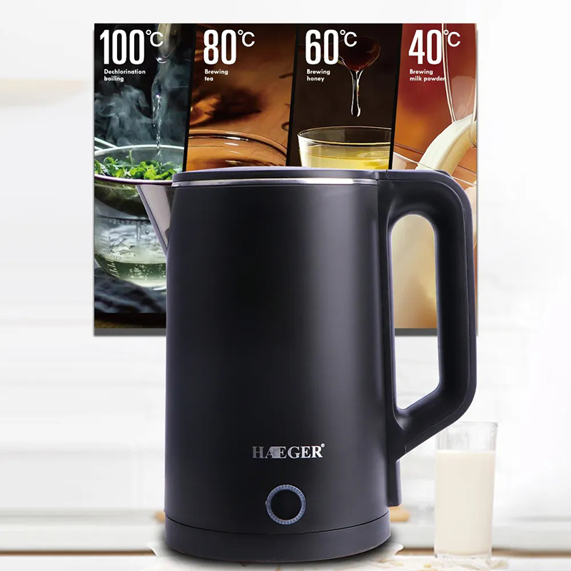 Home Appliances Double Wall Water Boiler Water Heater 2.3L for Tea